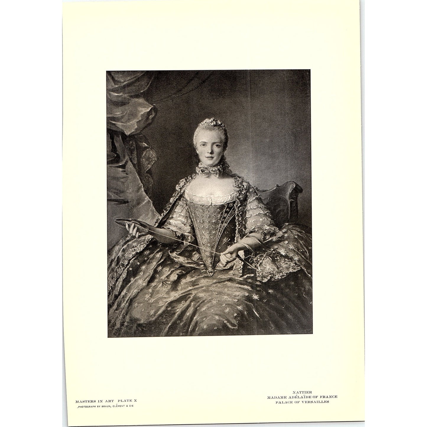Madame Adélaïde of France - Nattier - 1902 Litho Art Print AF4-11