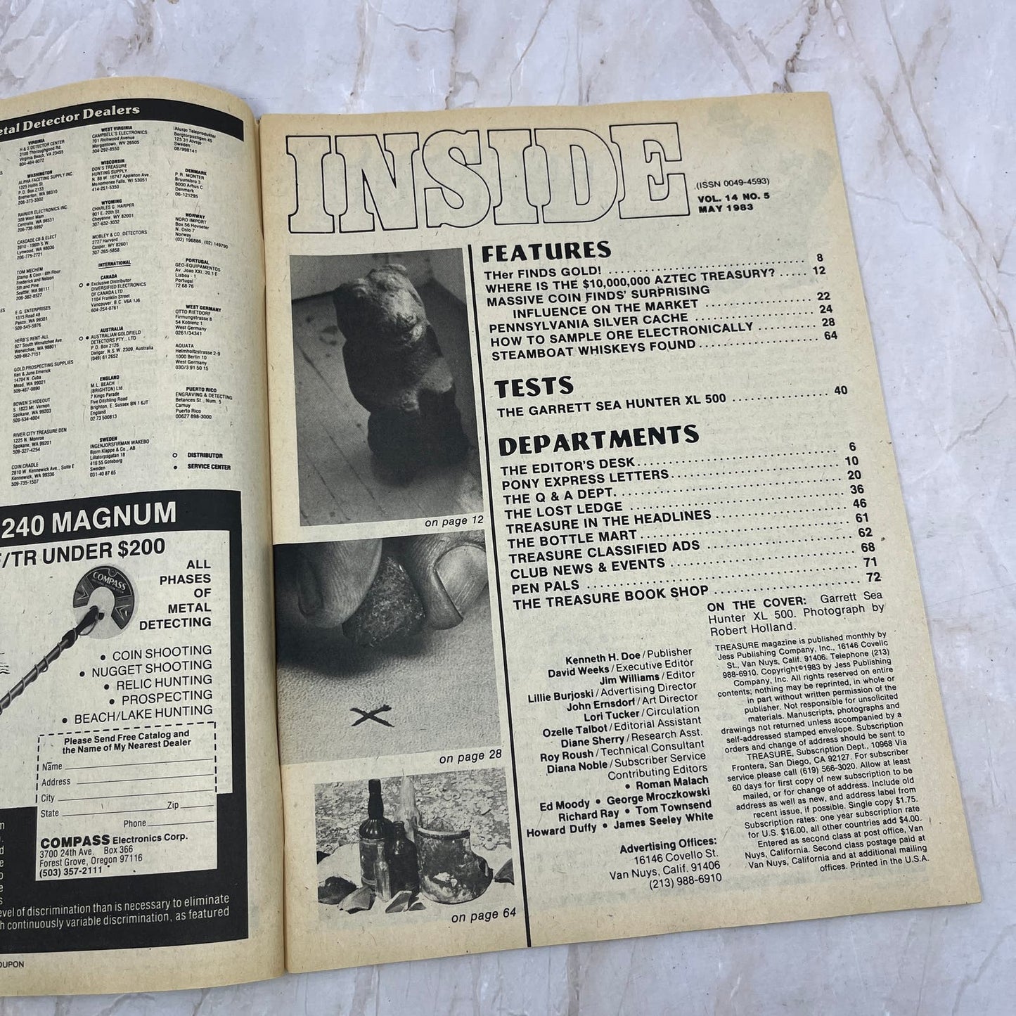 1983 May - Treasure Magazine - Treasure Hunting Metal Detecting Gold Coins M10