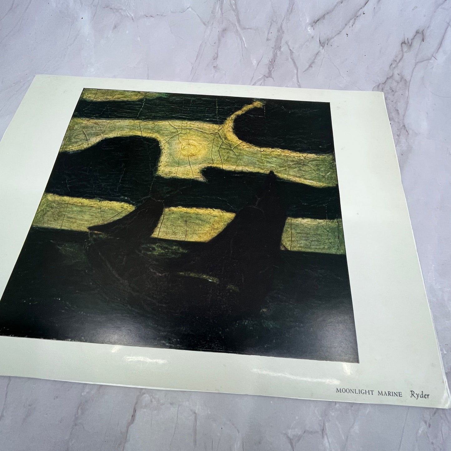 Moonlight Marine Ryder Lithograph 9.5x12.5" Art Print V20