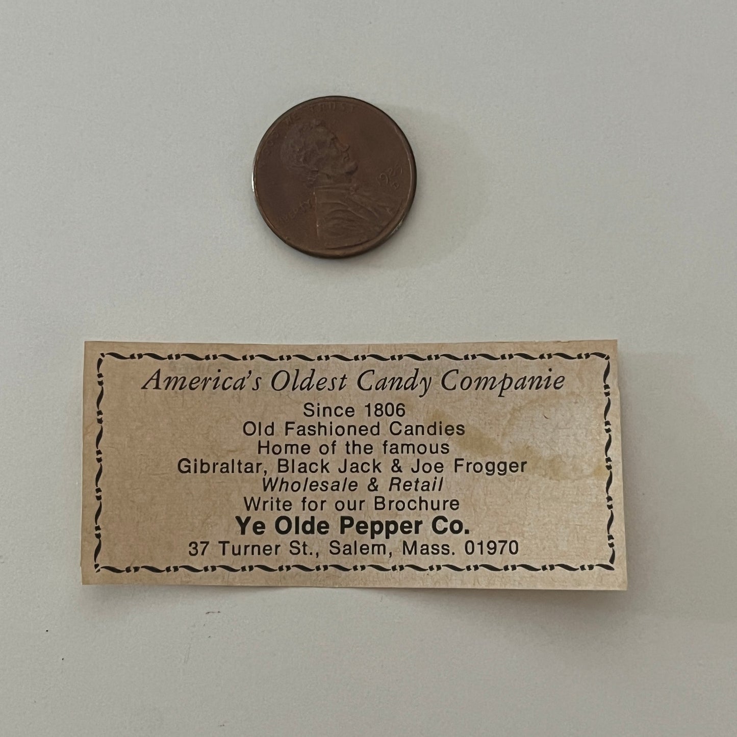 Ye Olde Pepper Co. Old Fashioned Candies Salem MA 1971 Magazine Ad SAG4-S17