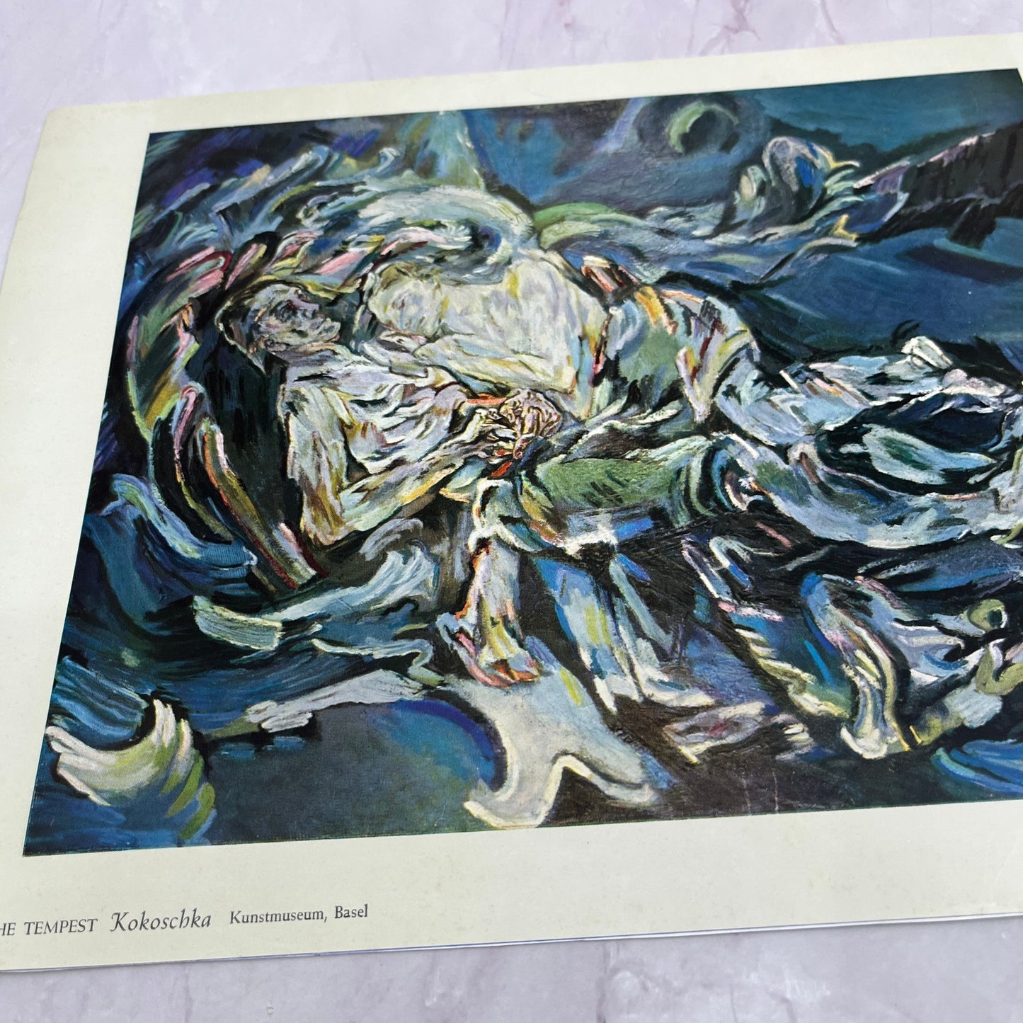 The Tempest - Kokoschka Lithograph 9.5x12.5" Art Print V20