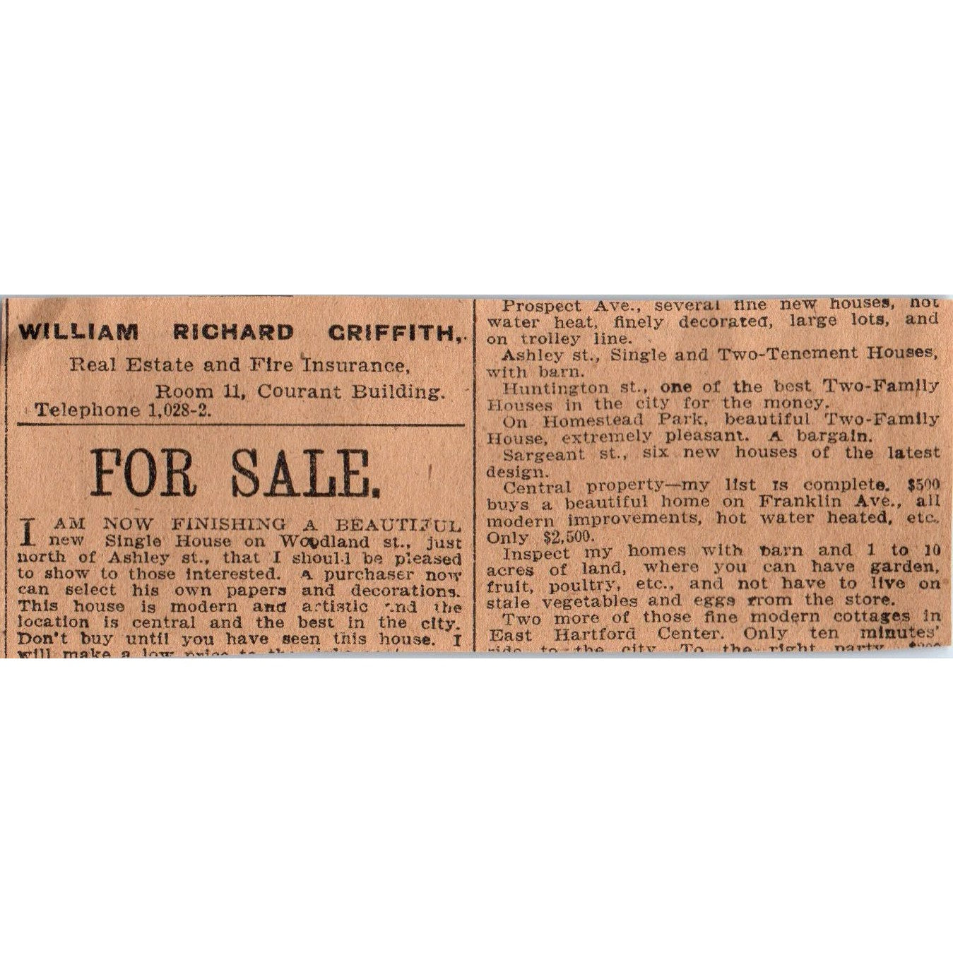 Werder's Fancy Macaroons Main Street Hartford 1901 Newspaper Ad AD8-H3