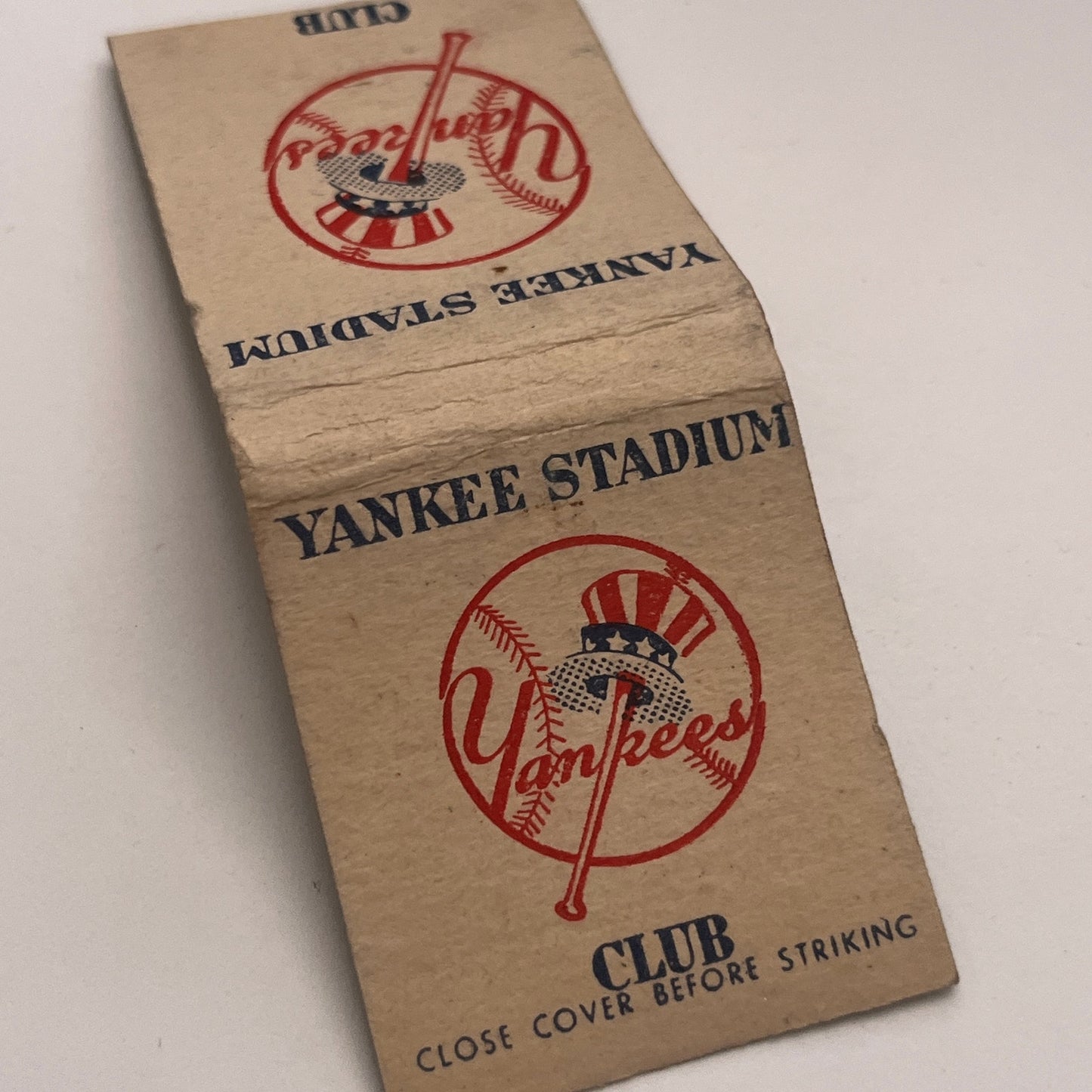 Yankee Stadium Club Vintage Matchbook Cover TB8-MB2-3