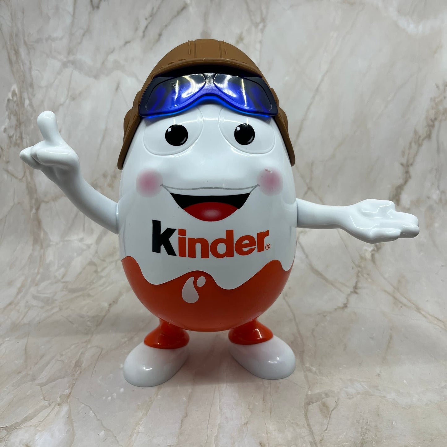 Kinder Surprise Egg 10" Aviator Pilot Figure Guy Oversized Storage Container TD5