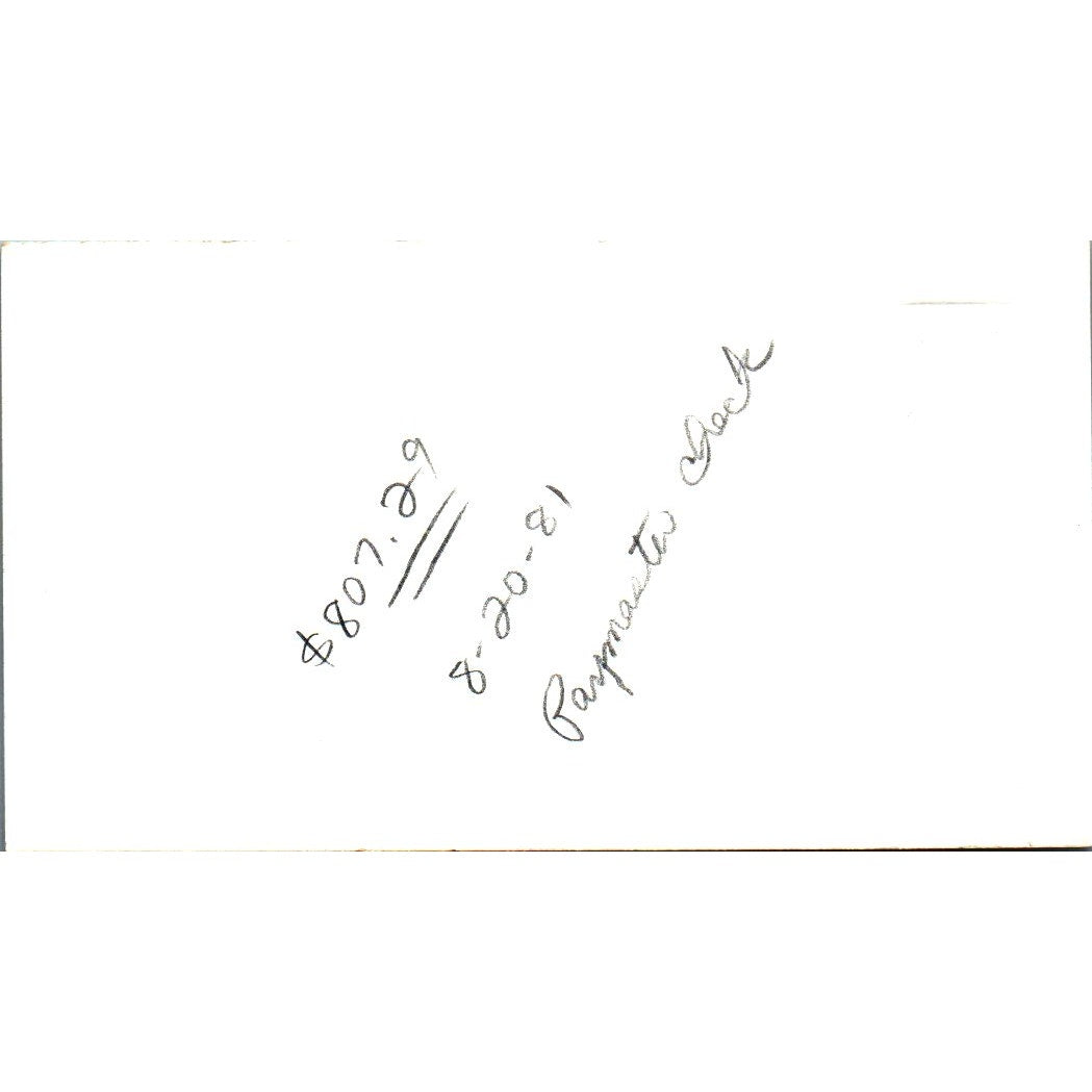 Rickie G Rosette Houston National Bank TX Vintage Business Card SE3-B9