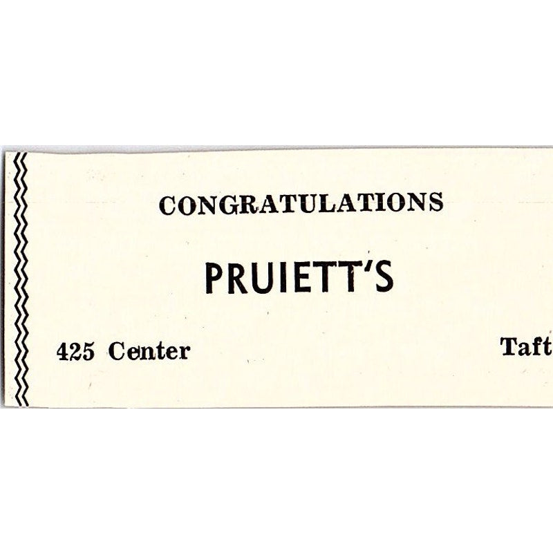 Dumbo's Drive In, Pruiett's - Taft CA 1965 Ad AF8-S25