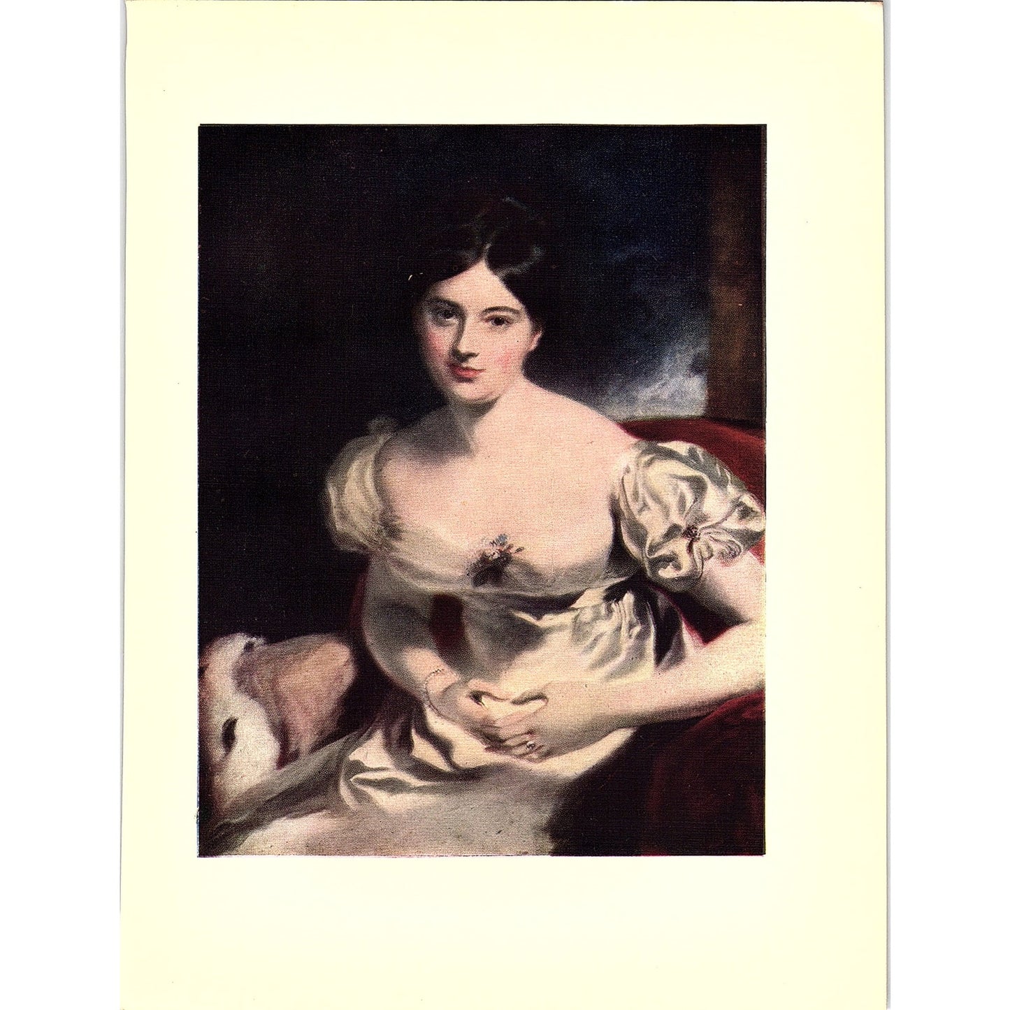 Portrait of Countess Blessington - Lawrence Masterpiece c1910 Art Print AG5-5