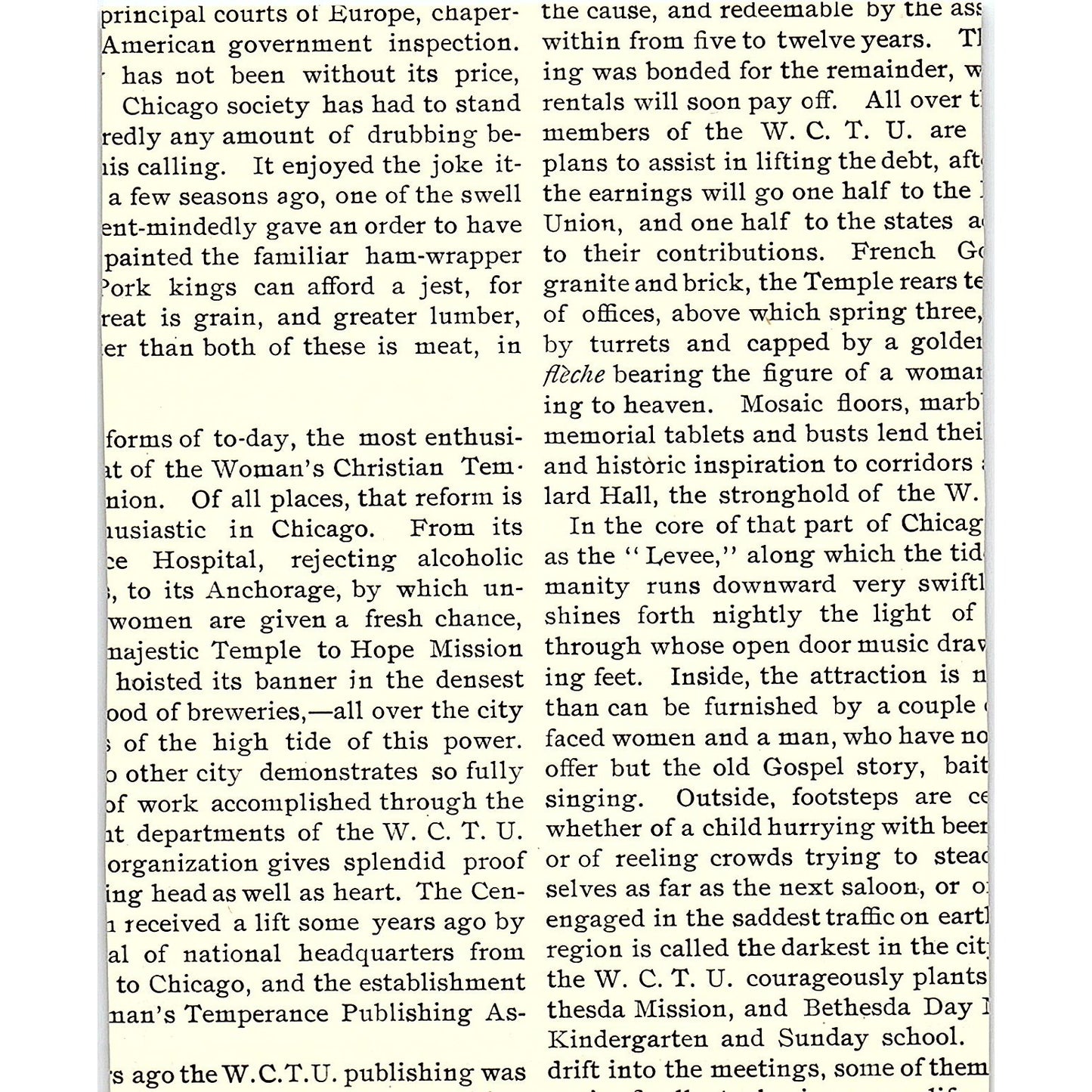 Photo of W.C.T.U. Temple 1892 Art Print AG2-9