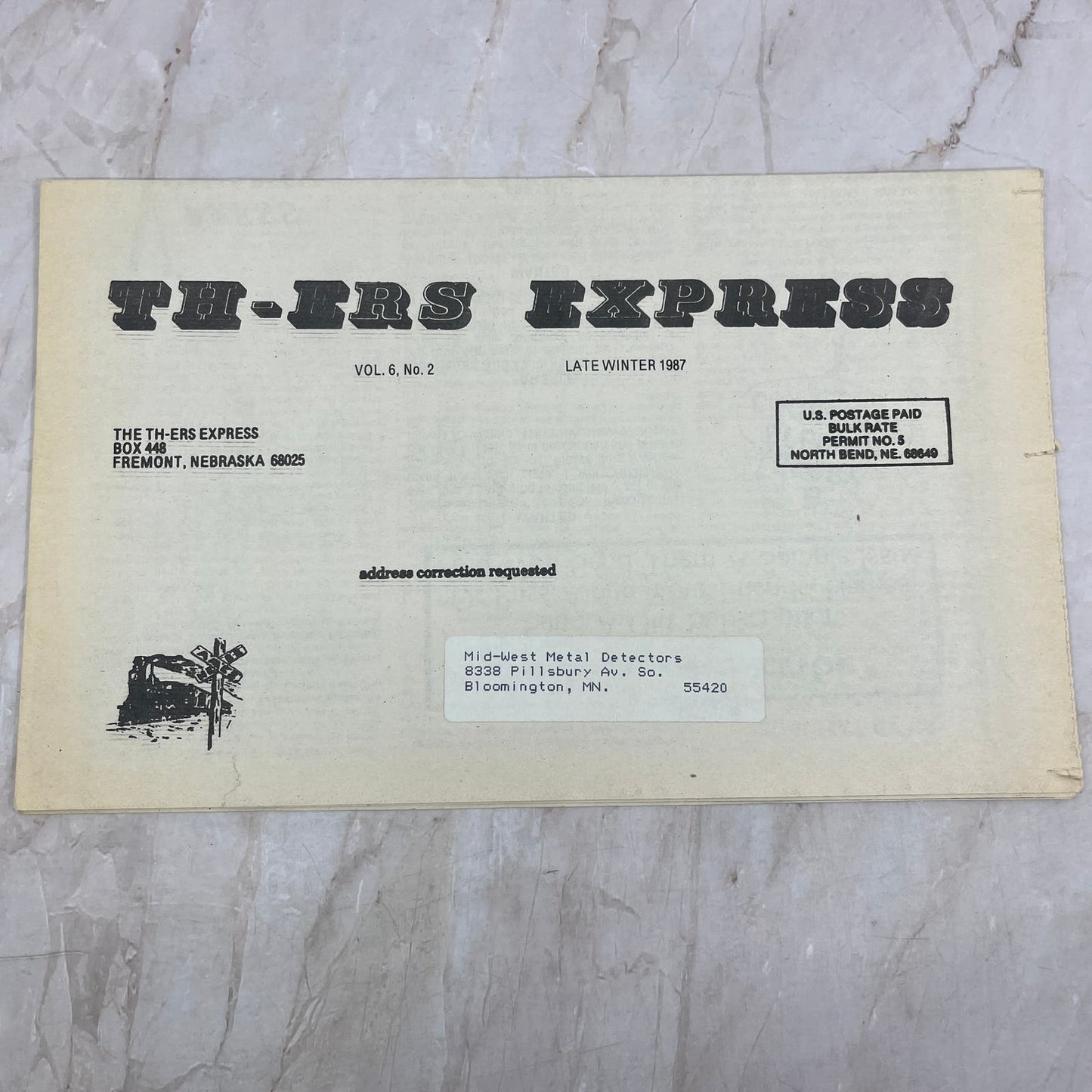 1987 Vol 6 No 2 TH-ers Express Treasure Hunting Newspaper Fremont NE M20