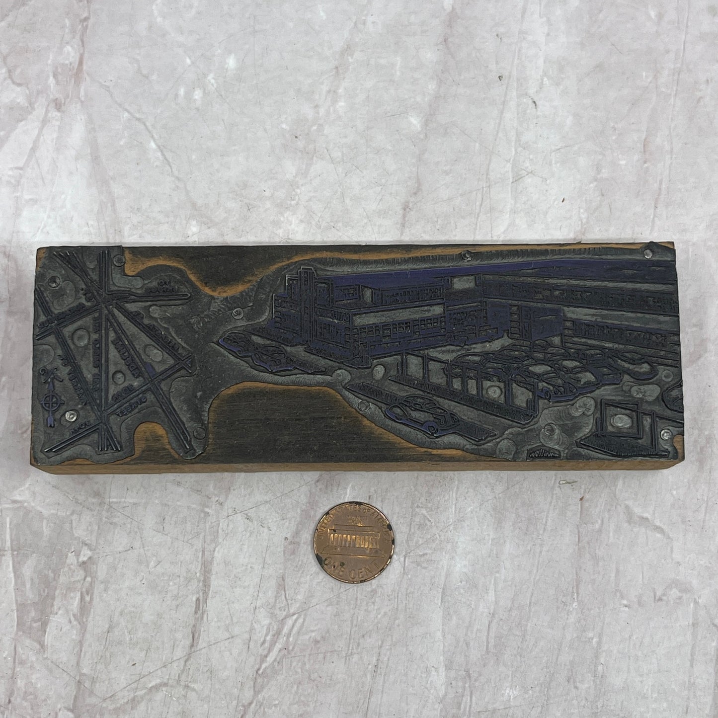 California Electric Co Oakland Vintage Letterpress Printers Block Plate SB8