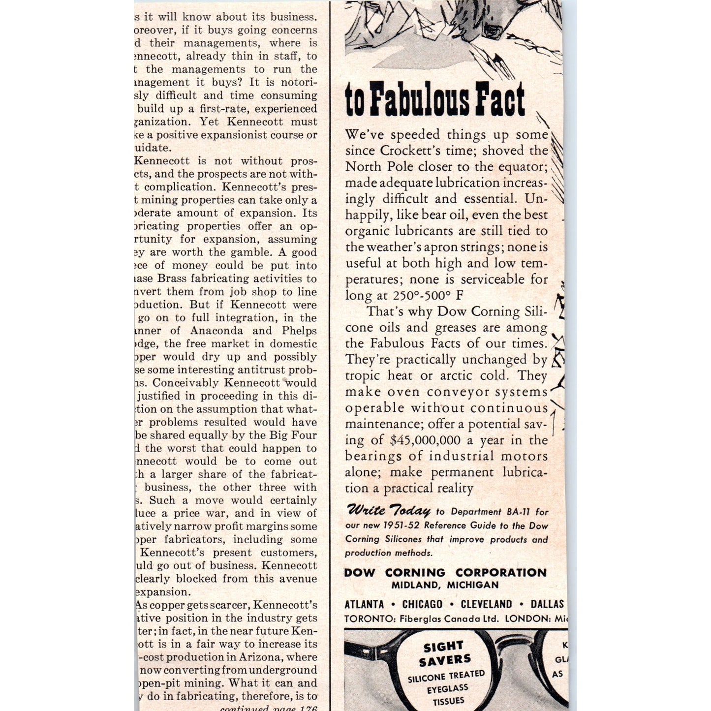 Twin City Pigeon Eliminating Co 1951 Magazine Ad AF1-MF1