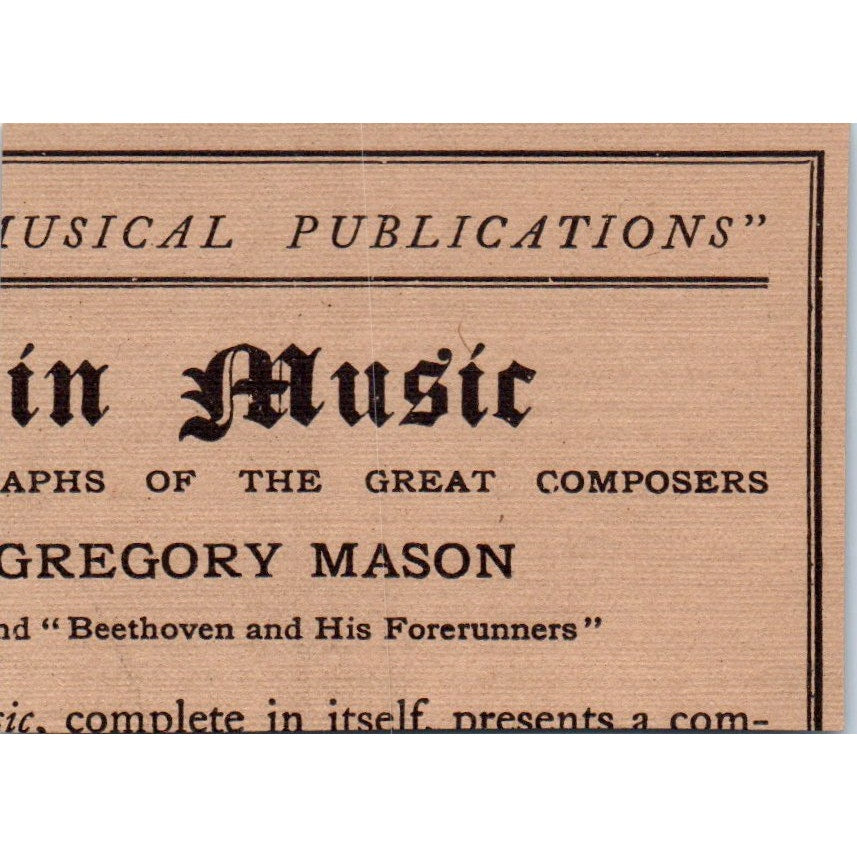 Bureau of University Travel Boston Prints 1906 Victorian Ad AB8-MA3