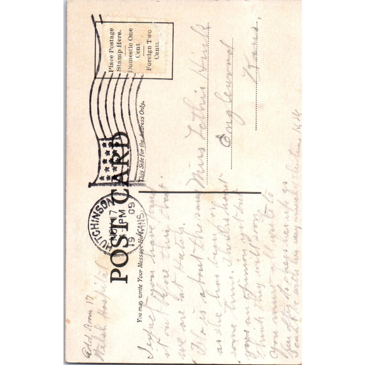 1909 On Picket Duty Little Boy Illustration Humor J.D. Cardinell Postcard PD2