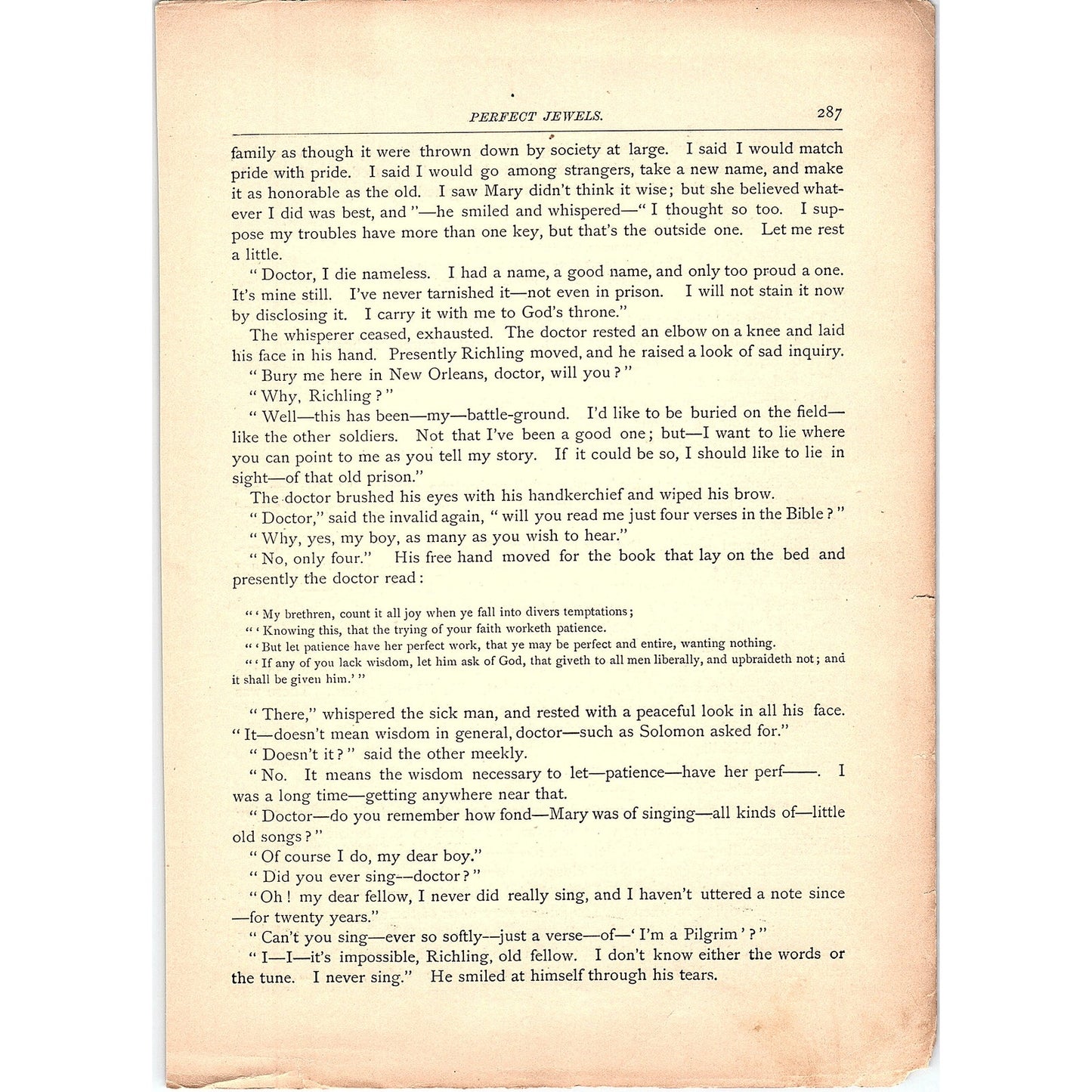 A Golden Sunset - G.W. Cable 4 Pages 1884 Poem TA5-CJ-6