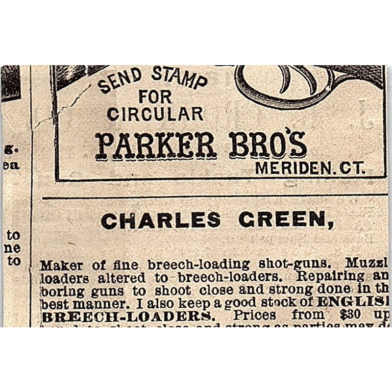 J.B. Crook & Co Fishing Tackle 50 Fulton Street New York 1878 Ad AG2-M15