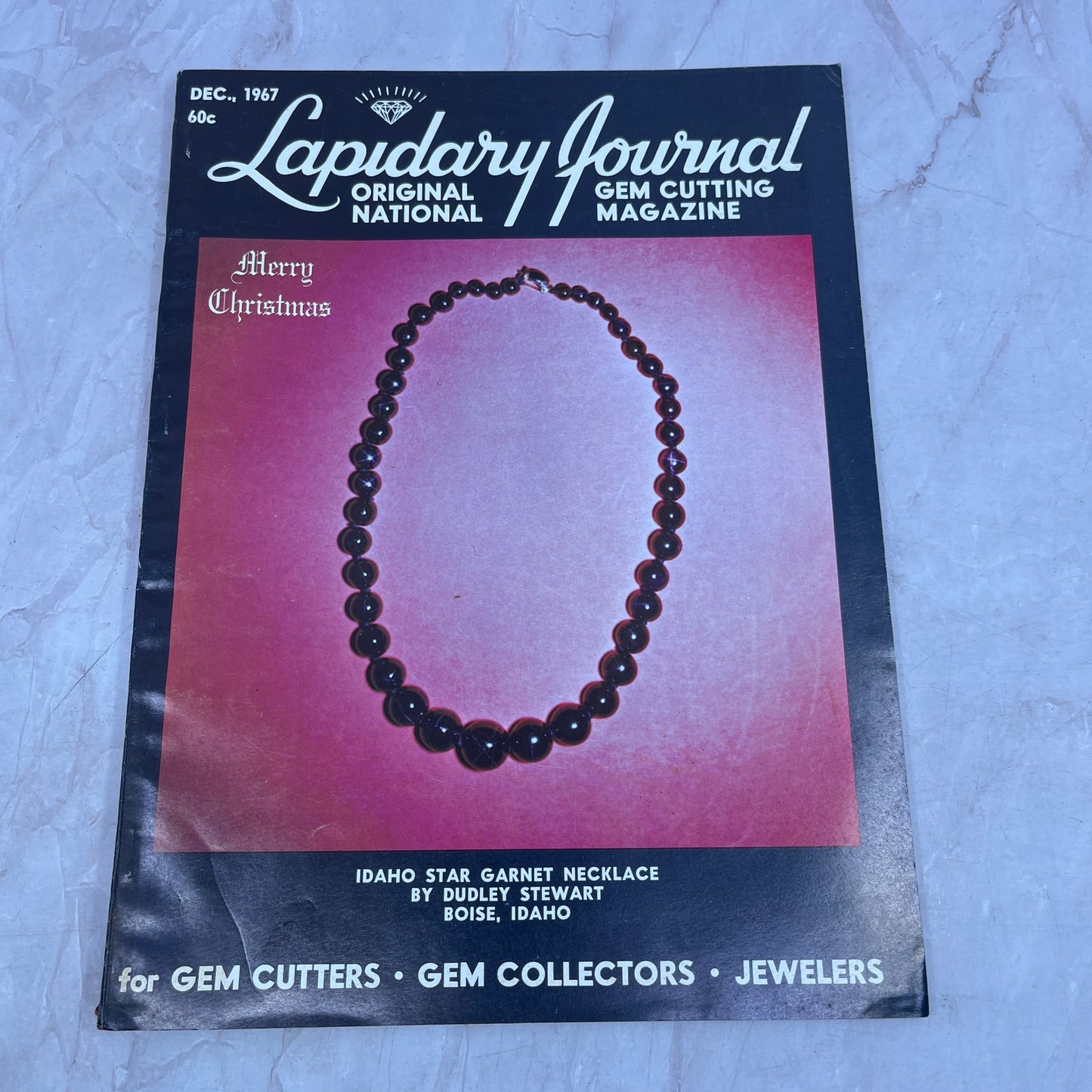 Idaho Star Garnet Necklace Boise - Lapidary Journal Magazine - Dec 1967 M22