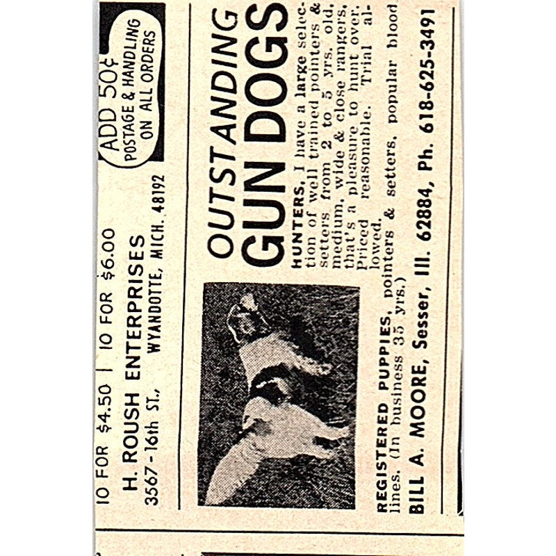 Wing & Shot Promo The Country Press Scottsville NY 1977 Ad AF6-M3