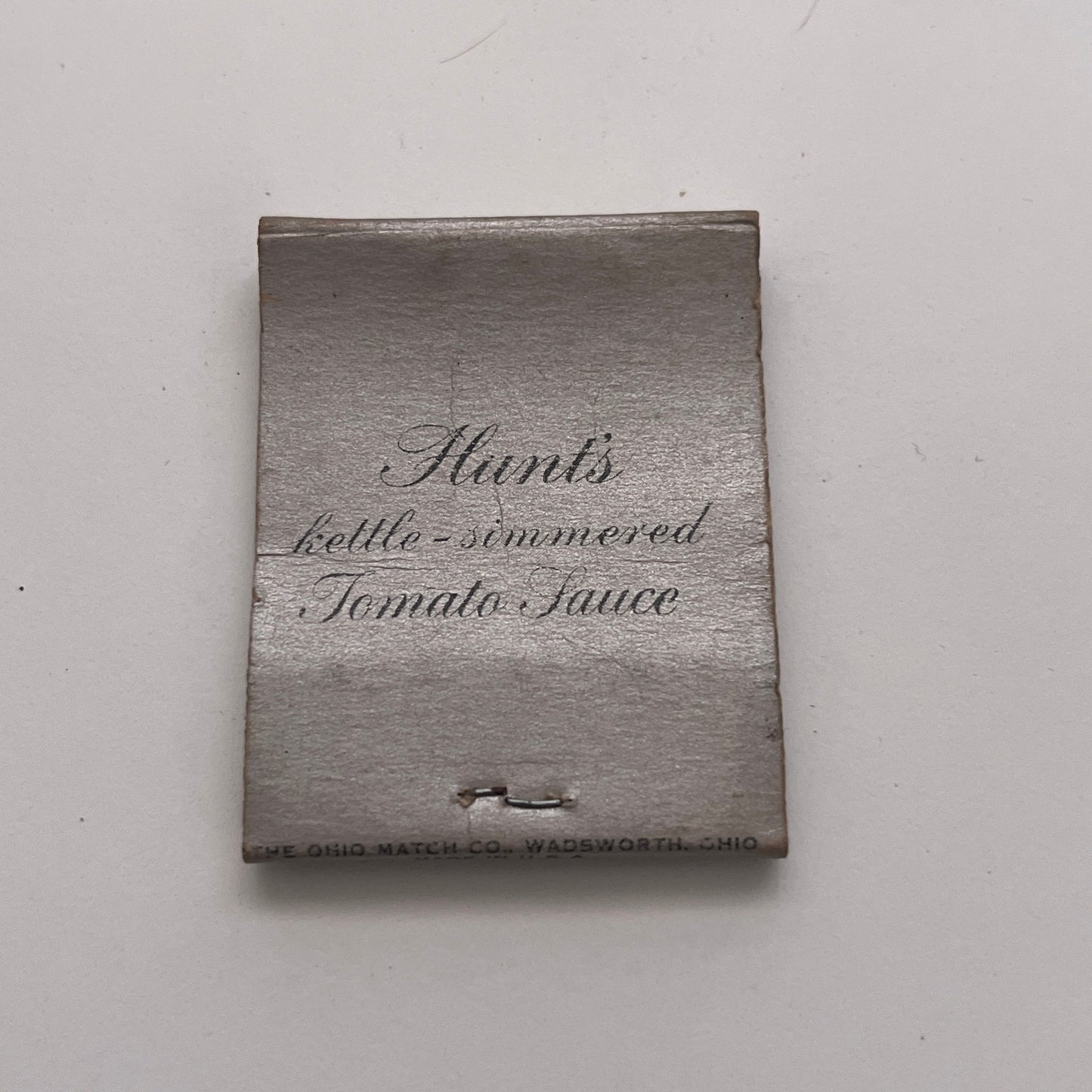 Hunt's Tomato Sauce Orchid Flower Vintage Matchbook Cover TB8-MB-2