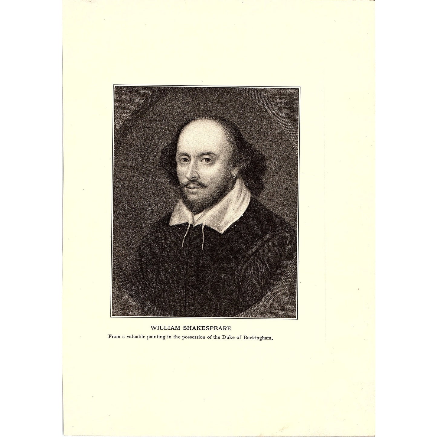 Shakespeare at the Court of Queen Elizabeth Vintage Art Print 6x9 V12