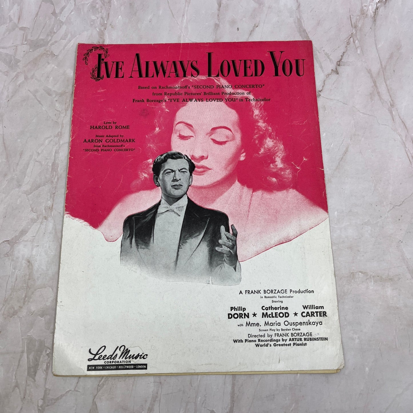 I've Always Loved You Harold Rome Aaron Goldmark Antique Sheet Music Ti5