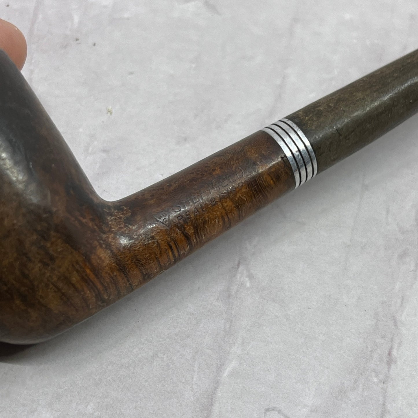 Vintage Sheffield Real Briar Smoking Pipe SC5