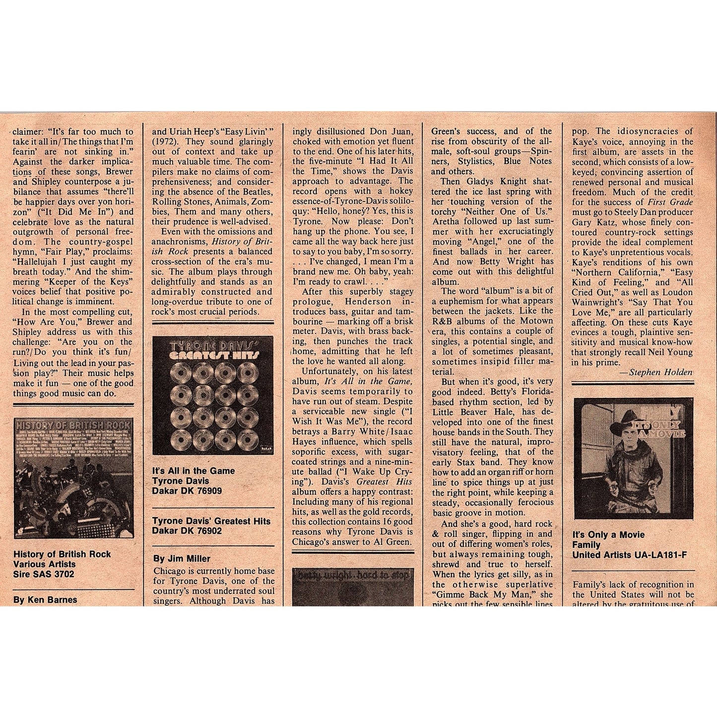 Buzzy Linhart Pussycats Can Go Far Album Atco Records 6.5x9.5 1974 Ad AF6-18