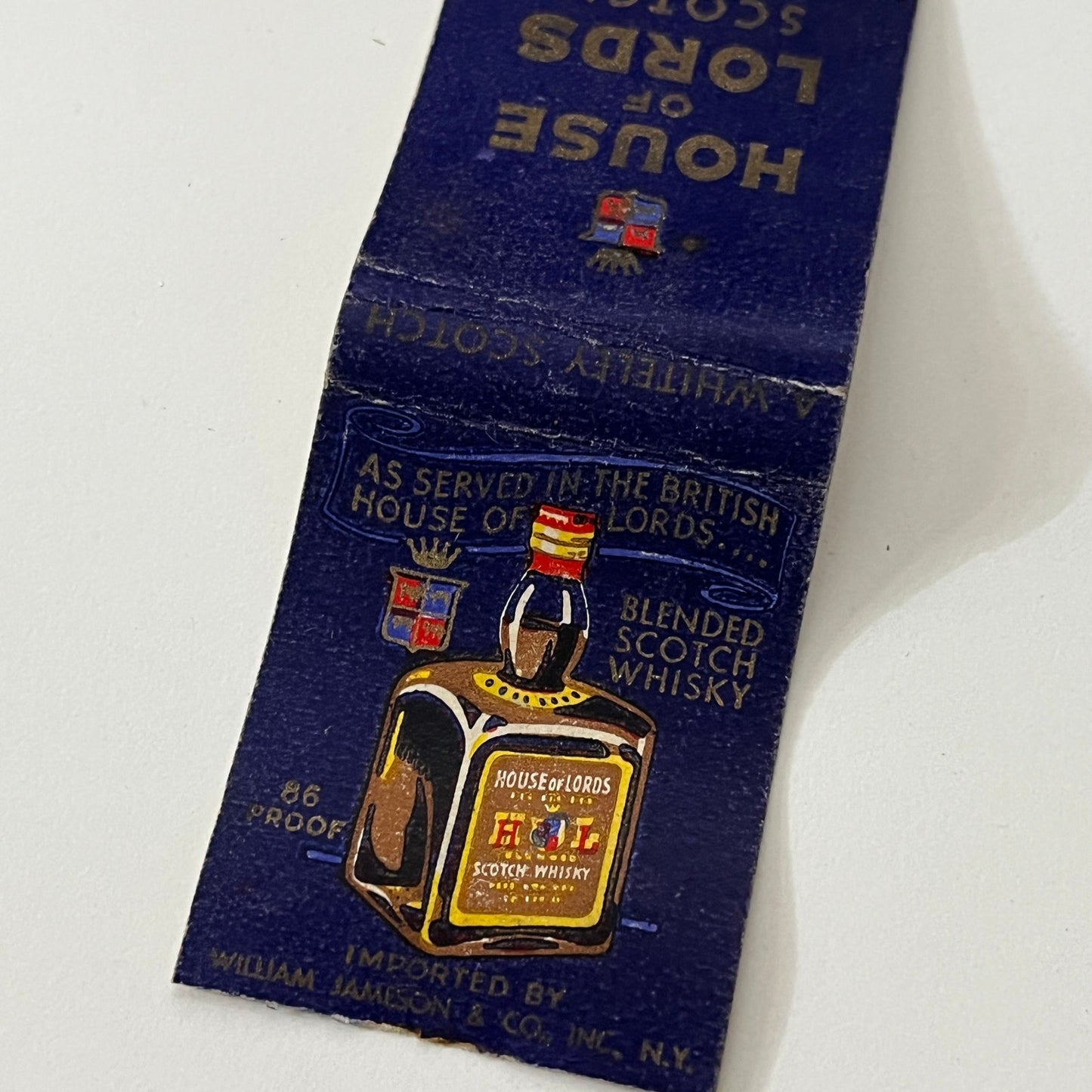 House of Lords Scotch Vintage Matchbook Cover TB6-MB1-12