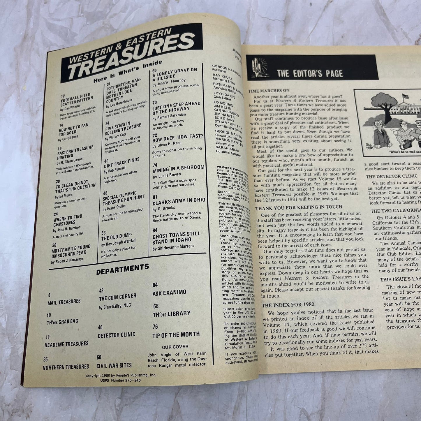 1981 Jan - Western & Eastern Treasures Magazine - Treasure Hunting Gold M13