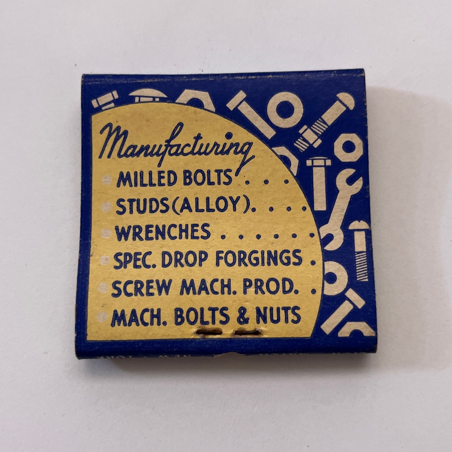 Rhode Island Tool Co Providence RI Vintage Matchbook Cover TB8-MB3-5