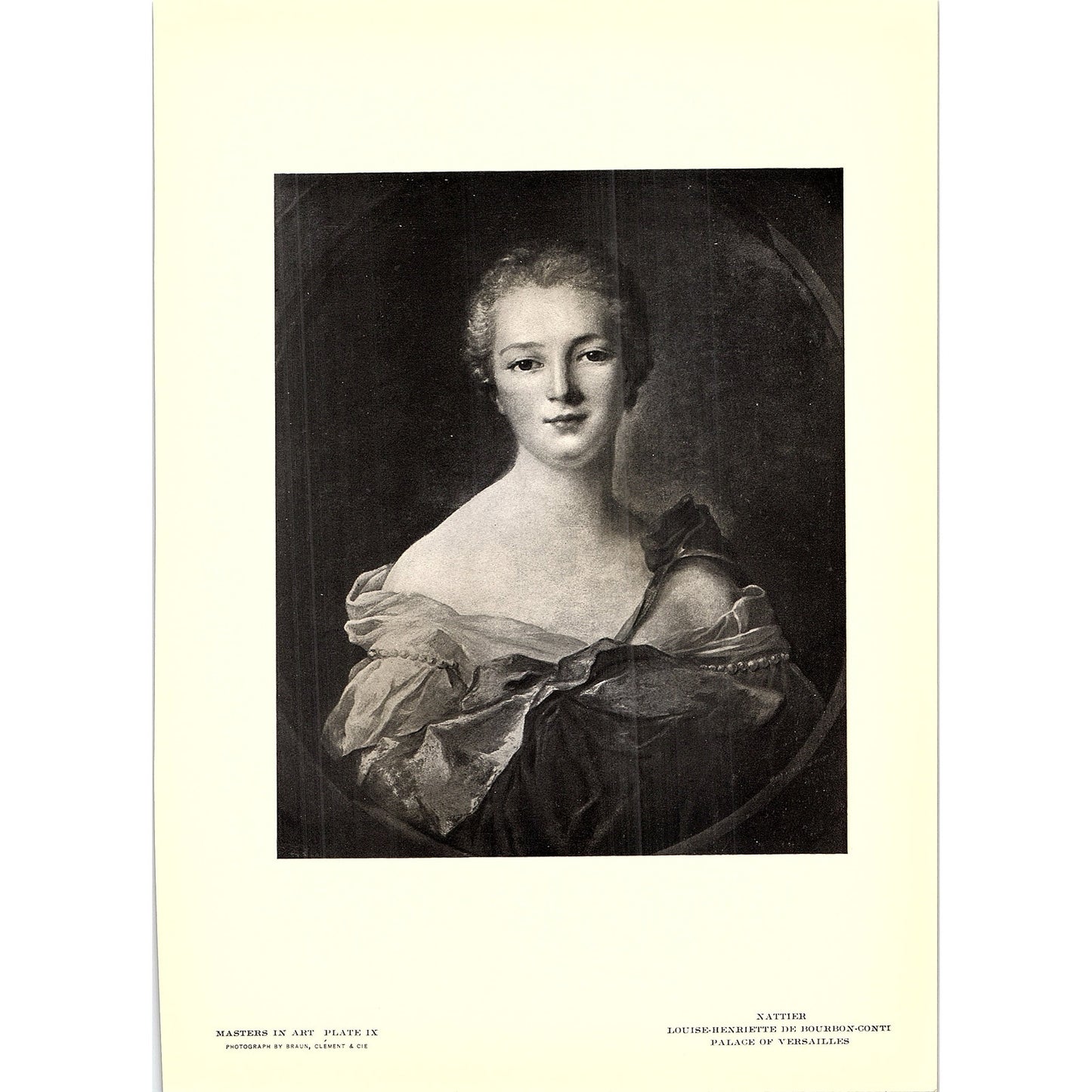 Louise-Henriette De Bourbon-Conti - Nattier - 1902 Litho Art Print AF4-11