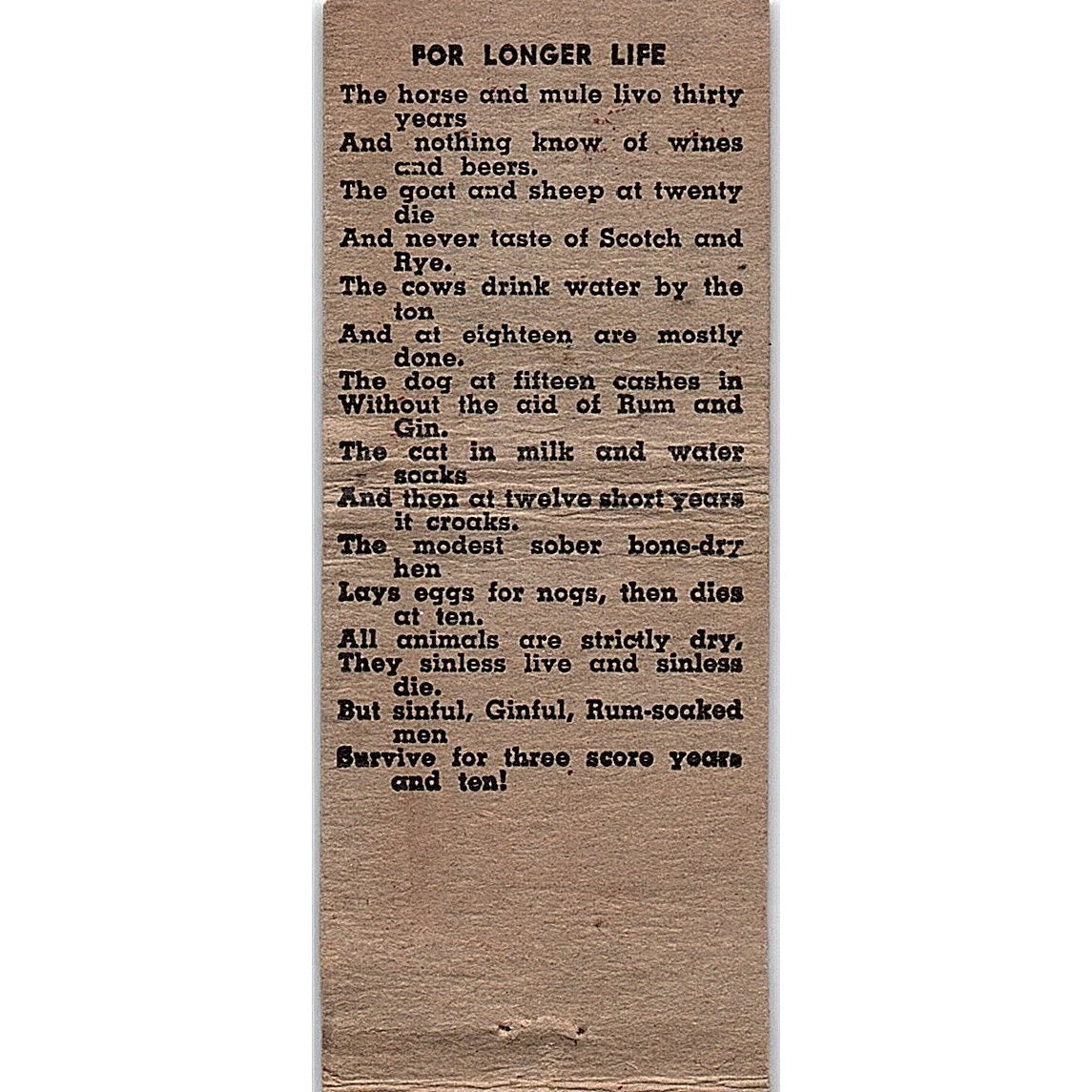 Holliday's Inn Verna & Lee Holliday Vintage Matchbook Cover SF3-Y4