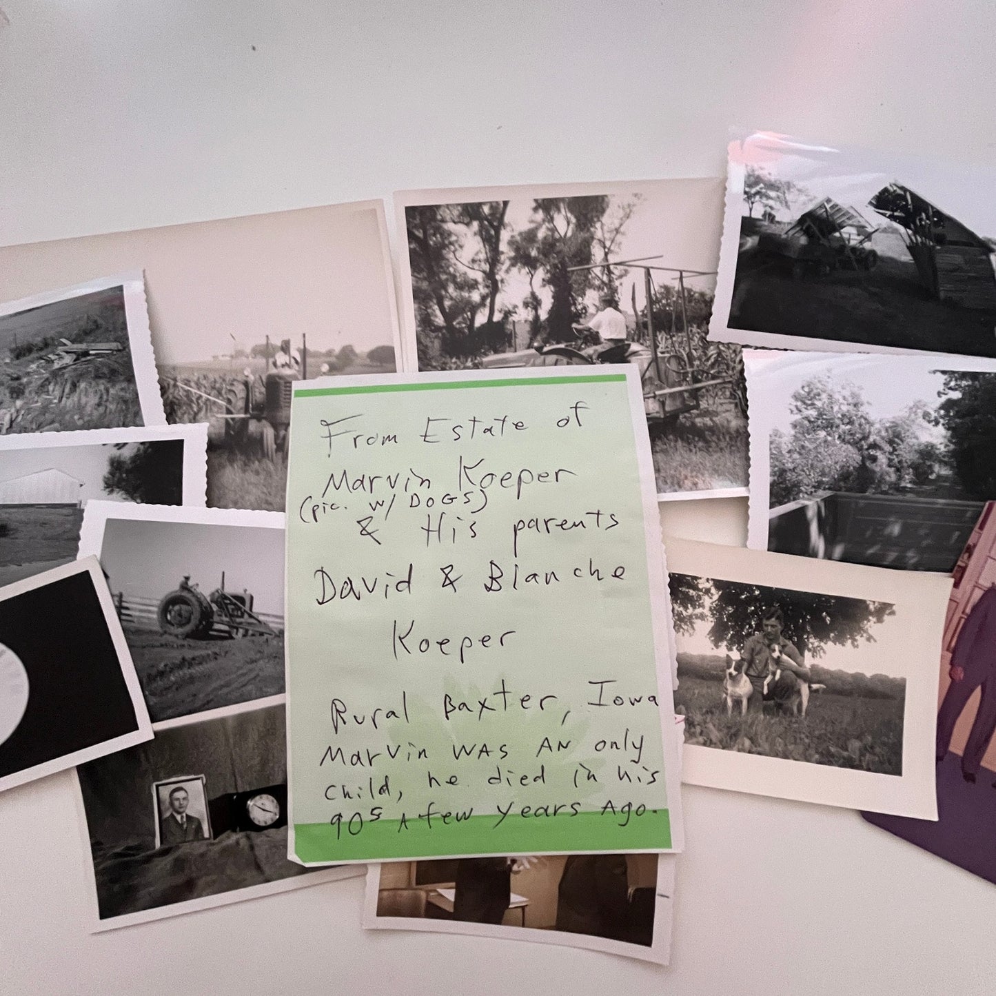 Vintage Photo Collection Marvin, David & Blanche Koepper Marvin Iowa AG5-3