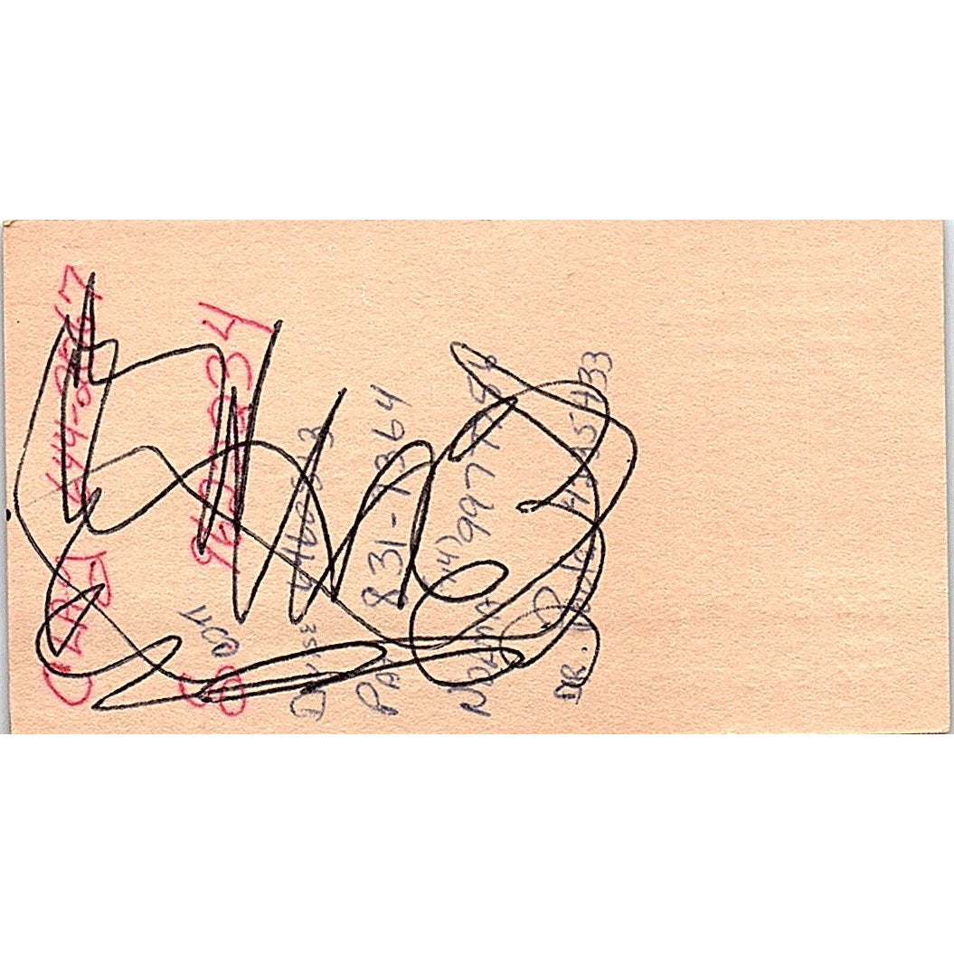 Hedley Jones & Son Marine Surveyors Newport Beach Vintage Business Card SD9-B10