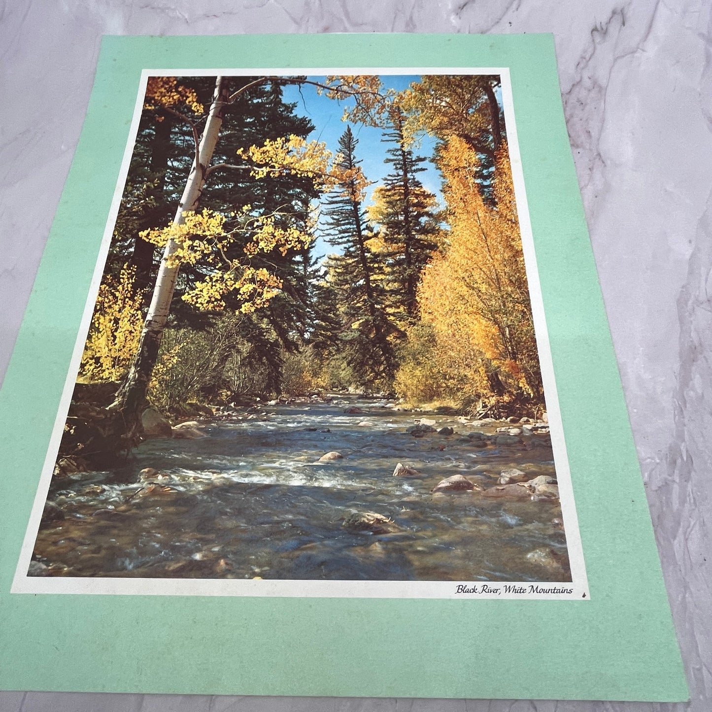 Black River, White Mountains Vintage 11x14" Art Print V21