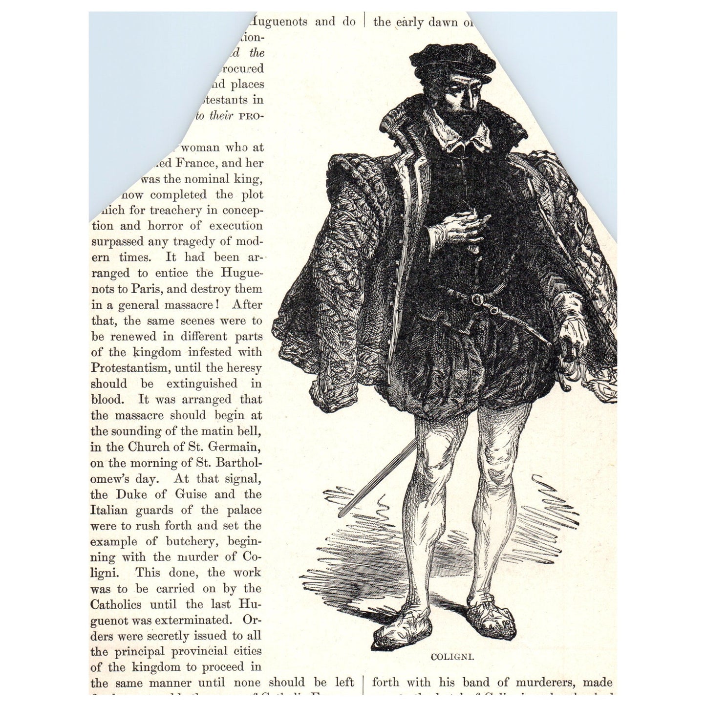 Catherine De Medici and Charles IX After a Painting 1911 Engraving Print AF5-7