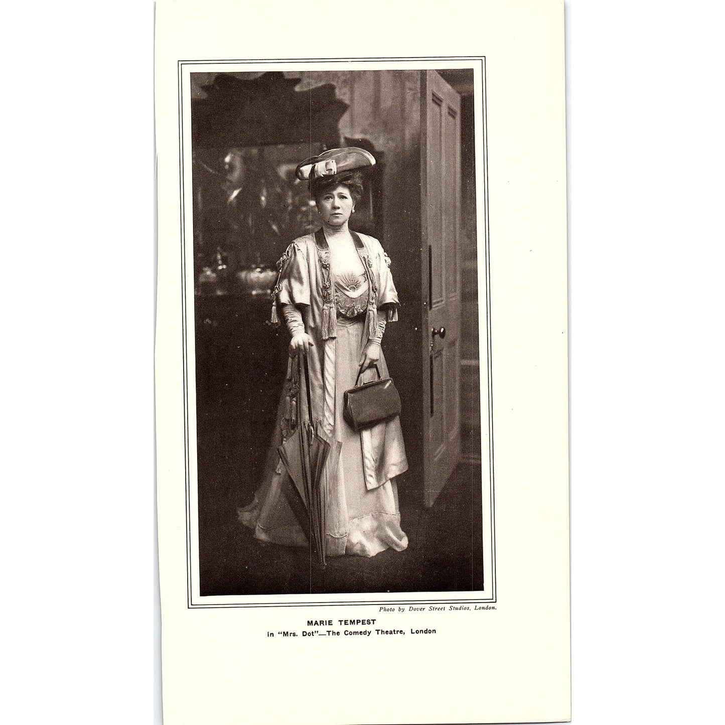 Glacia Calla - Marie Tempest Double Sided Victorian Vintage Art Print 7x10 V5