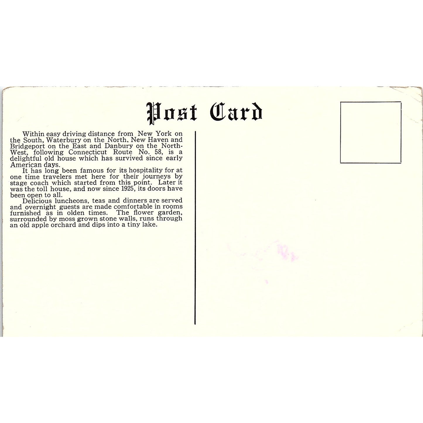 The Spinning Wheel Inn Redding Ridge CT Vintage Postcard PE16