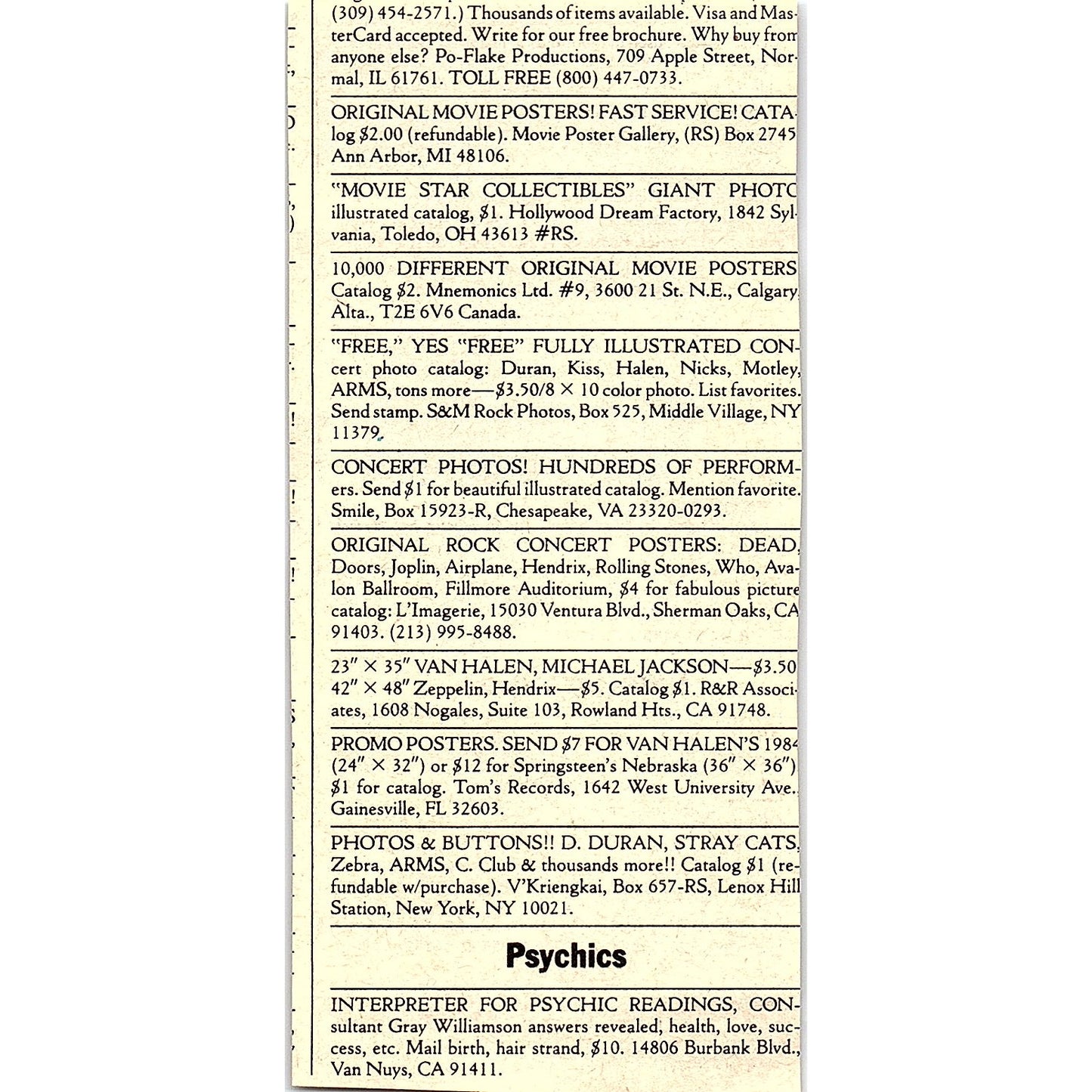 Carvin Catalog Escondido CA 1984 Ad AF8-H1