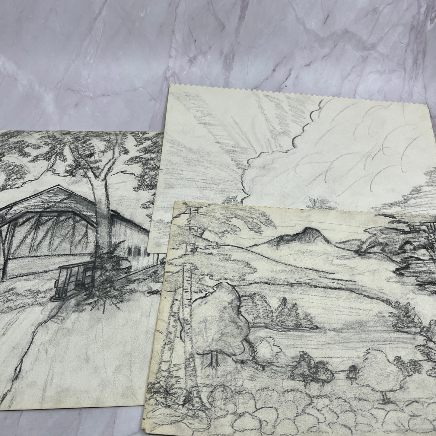 1940s Lot of Art Student Sketch & Studies Winifred Schutsky Pratt Institute TC5