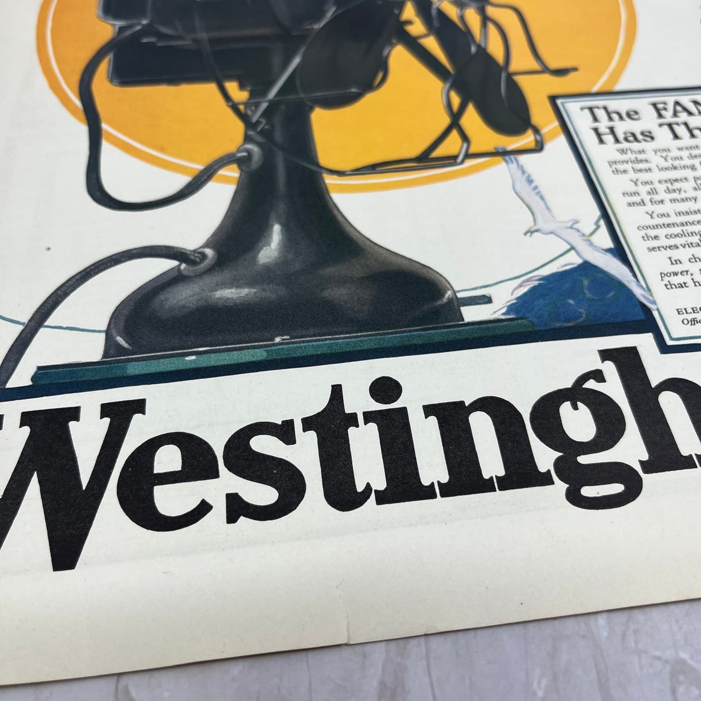 Electric Fans Westinghouse Electric and Manufacturing Co 1924 Magazine Ad FL6-11