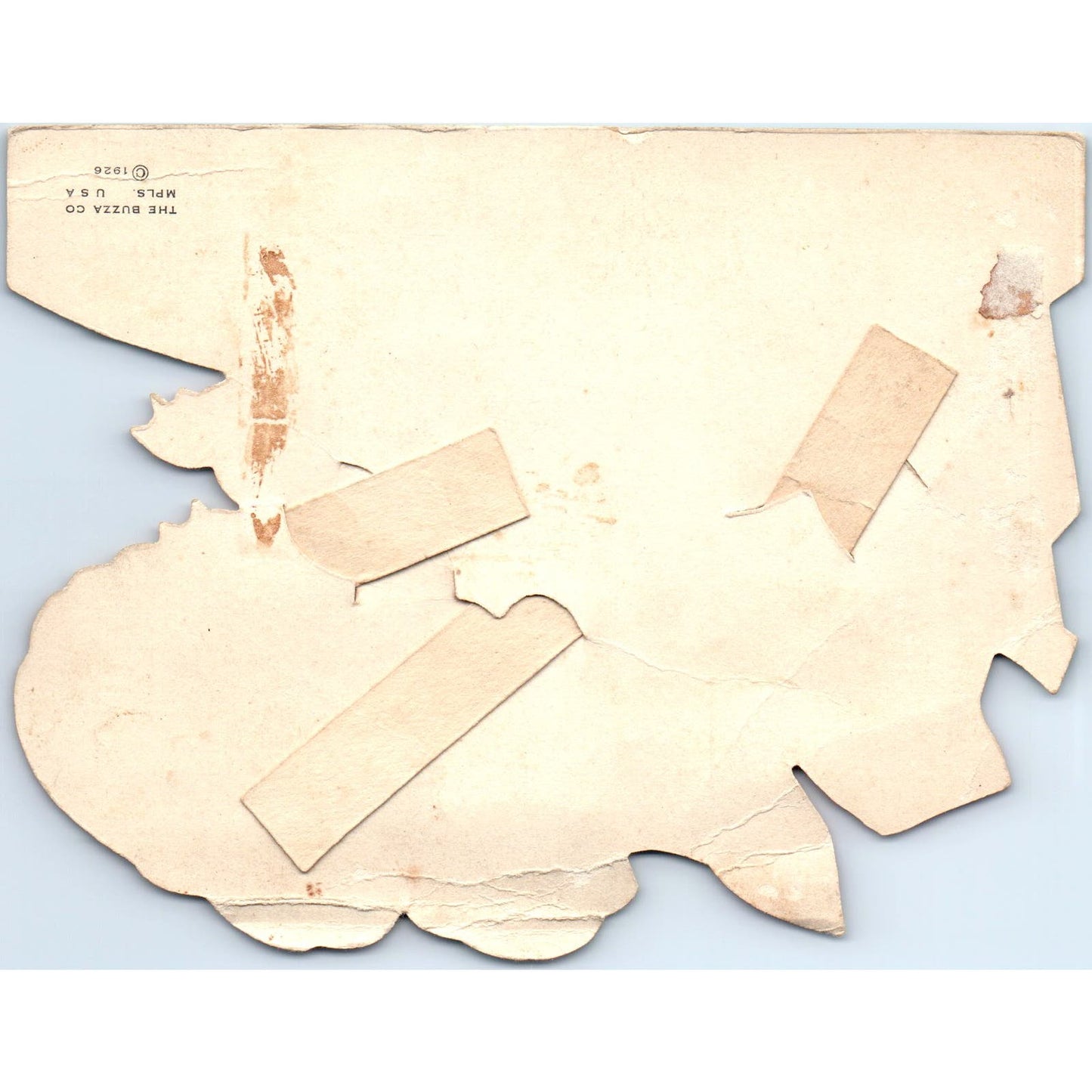 1926 Mechanical Get Well Card Dogs and Rabbit The Buzza Co Minneapolis AB9