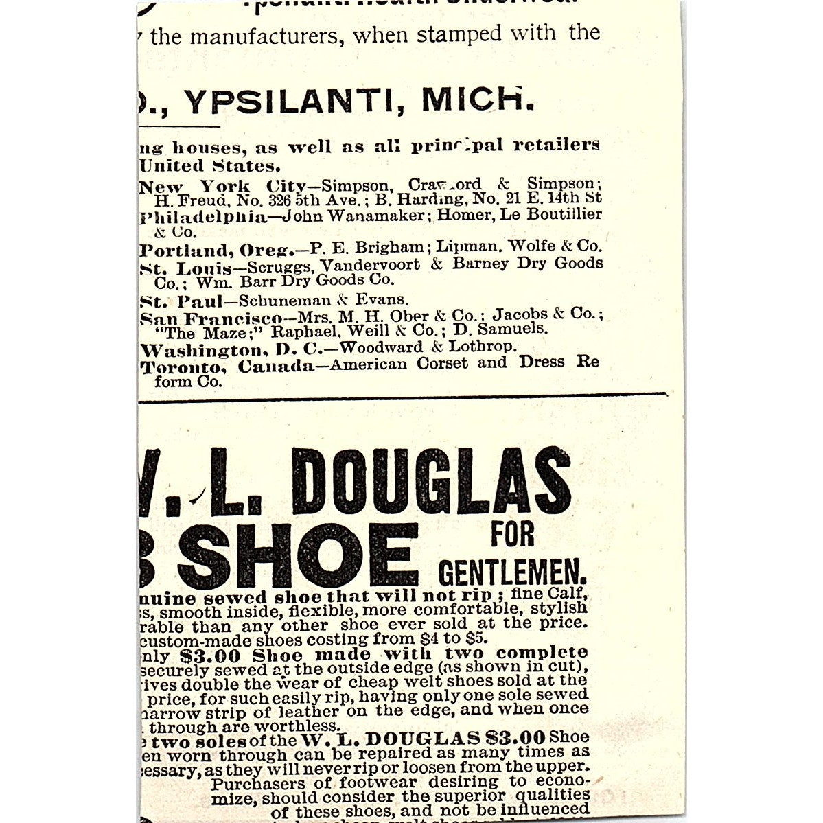 The Holmes Co Union Suits Undergarments Annie Jenness Miller Boston 1892 AG2-M9