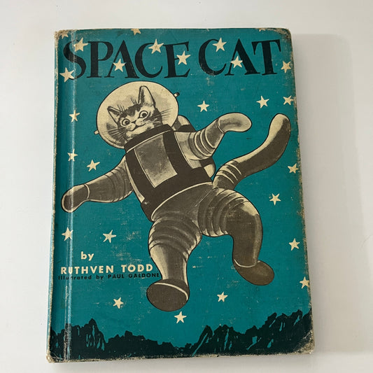 Vintage 1952 SPACE CAT by Ruthven Todd Hardcover Paul Galdone TK3