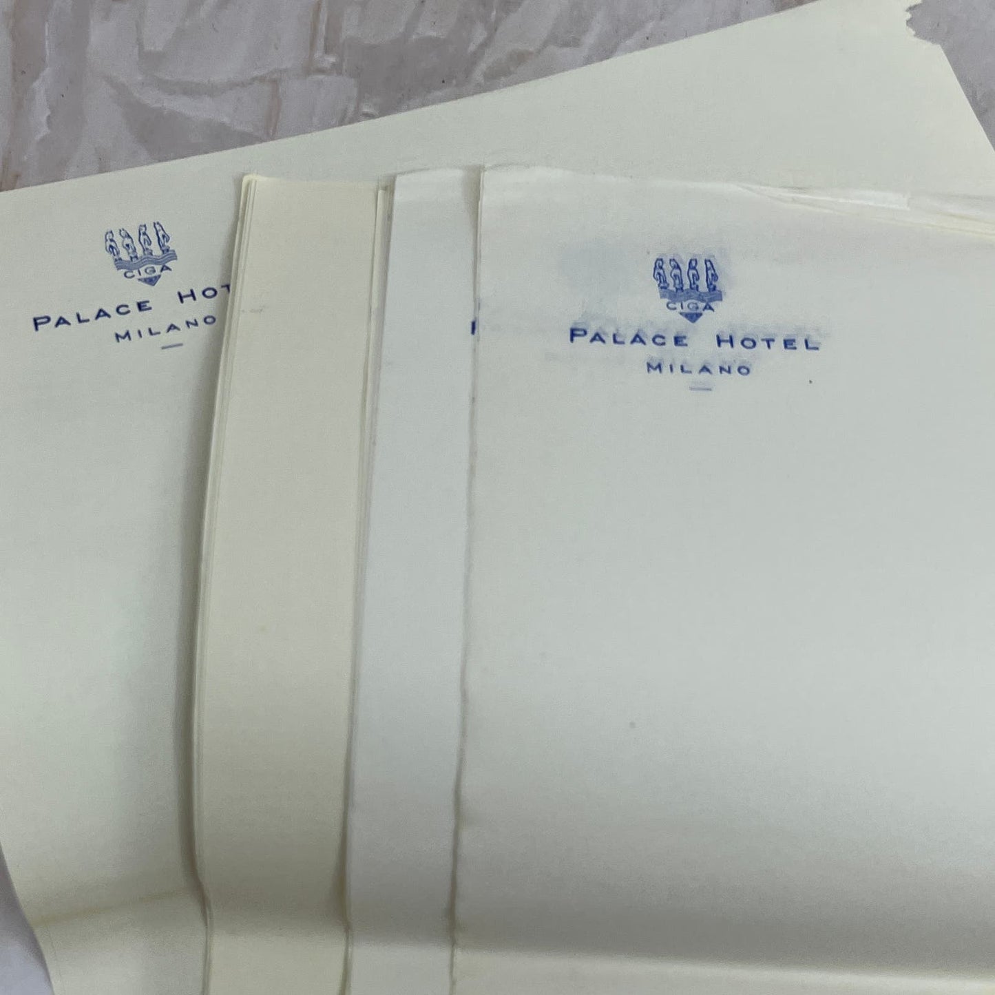 Palace Hotel Milan Italy Letterhead Blank Milano Piazza Della Repubblica TI9-P1