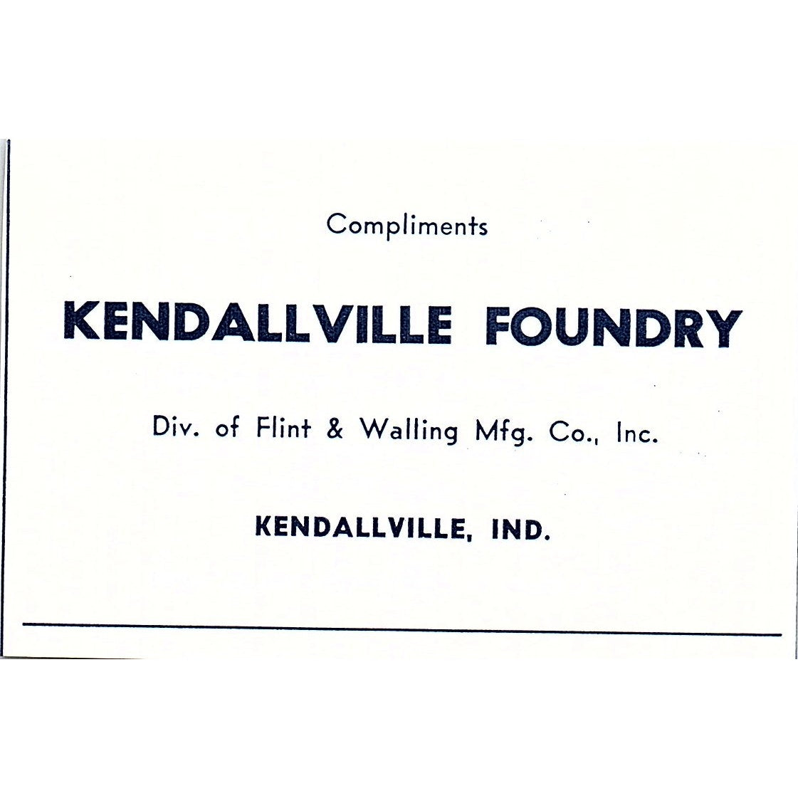New Kendall Hotel 119 North Main St Kendallville Indiana 1964 Ad AG1-M6