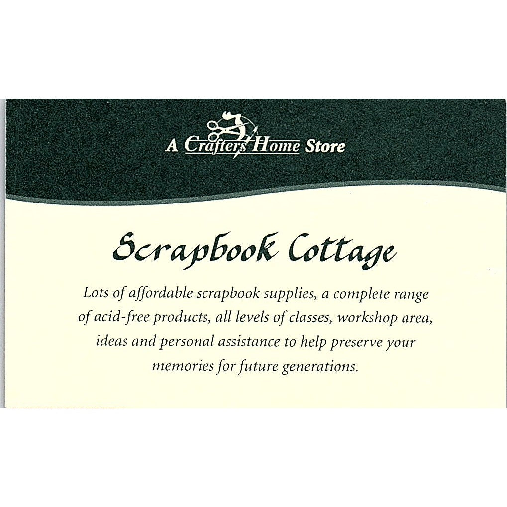 Louise Riddell Scrapbook Cottage Castle Hill Australia Vtg Business Card SC9-B9