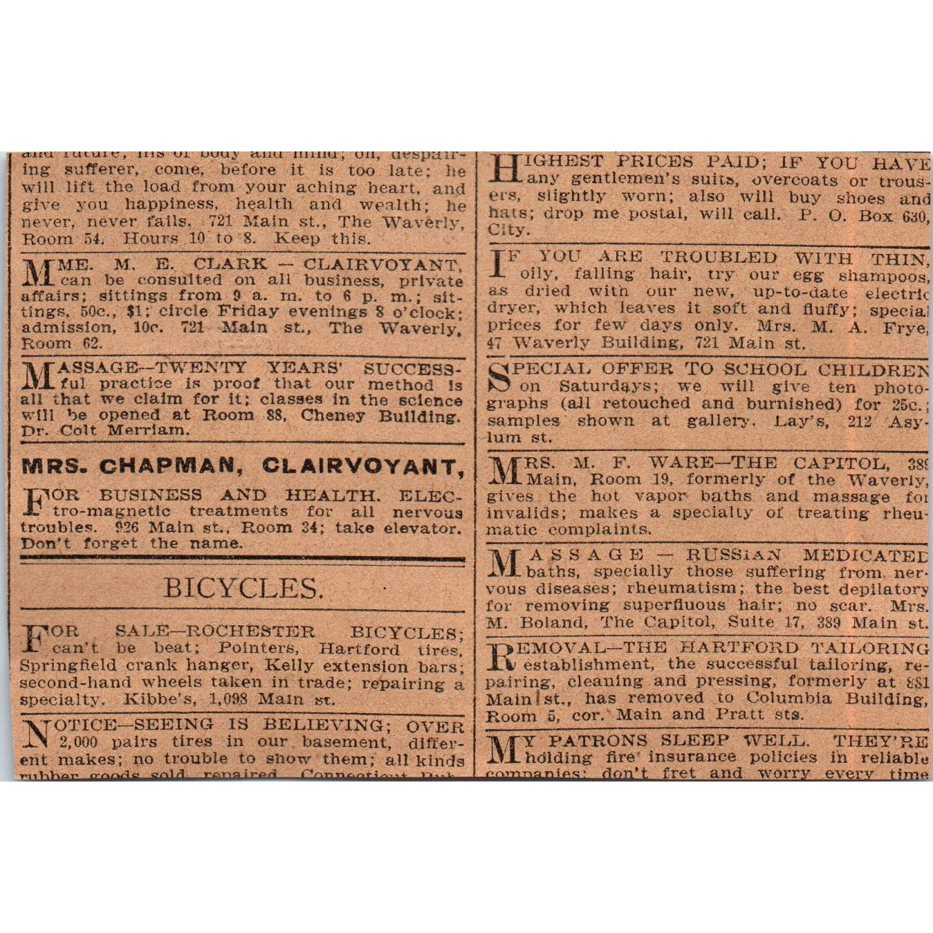 The Hubert Fischer Brewery Hartford 1901 Newspaper Ad AD8-H2
