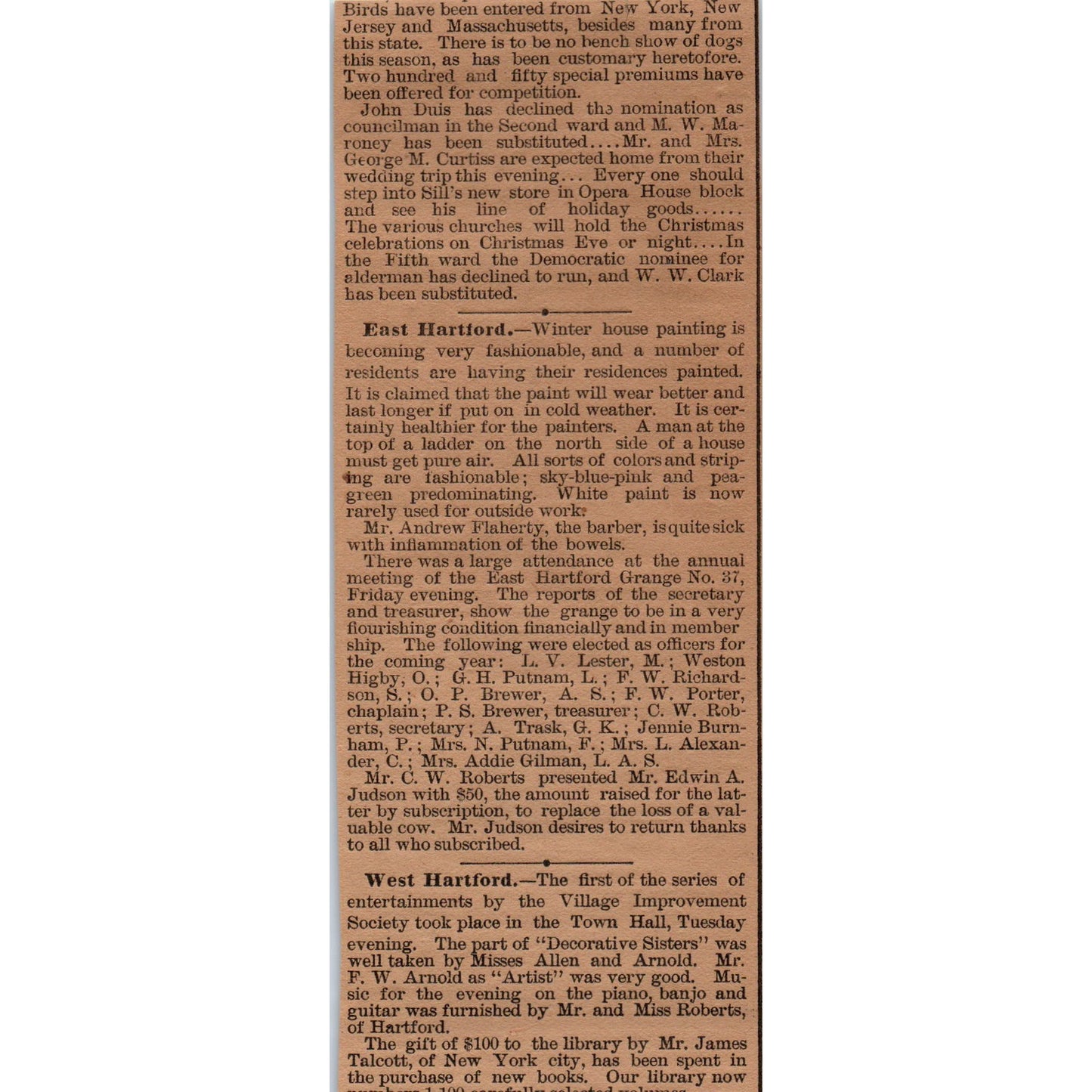 R. Ballerstein & Co Millinery Main St. 1886 Hartford CT Victorian Ad AB8-HT1