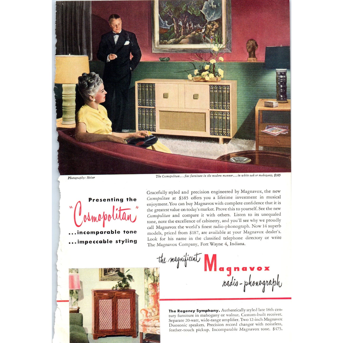 Yellow Lincoln Continental Coupe Automobile Car - Vintage Magazine Ad D20