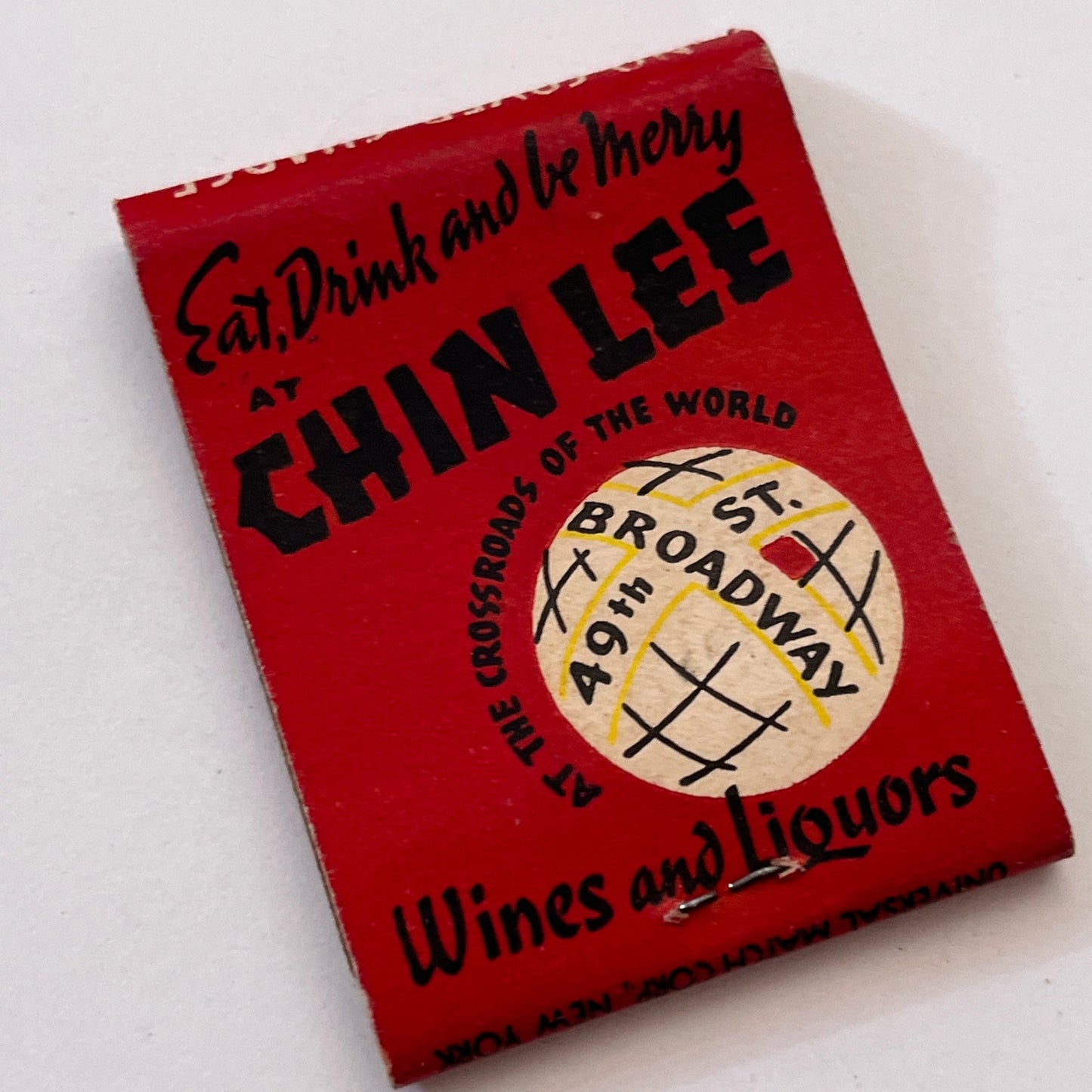 Chin Lee Dance & Revue 49th & Broadway NY Vintage Matchbook Cover TB8-MB3-7